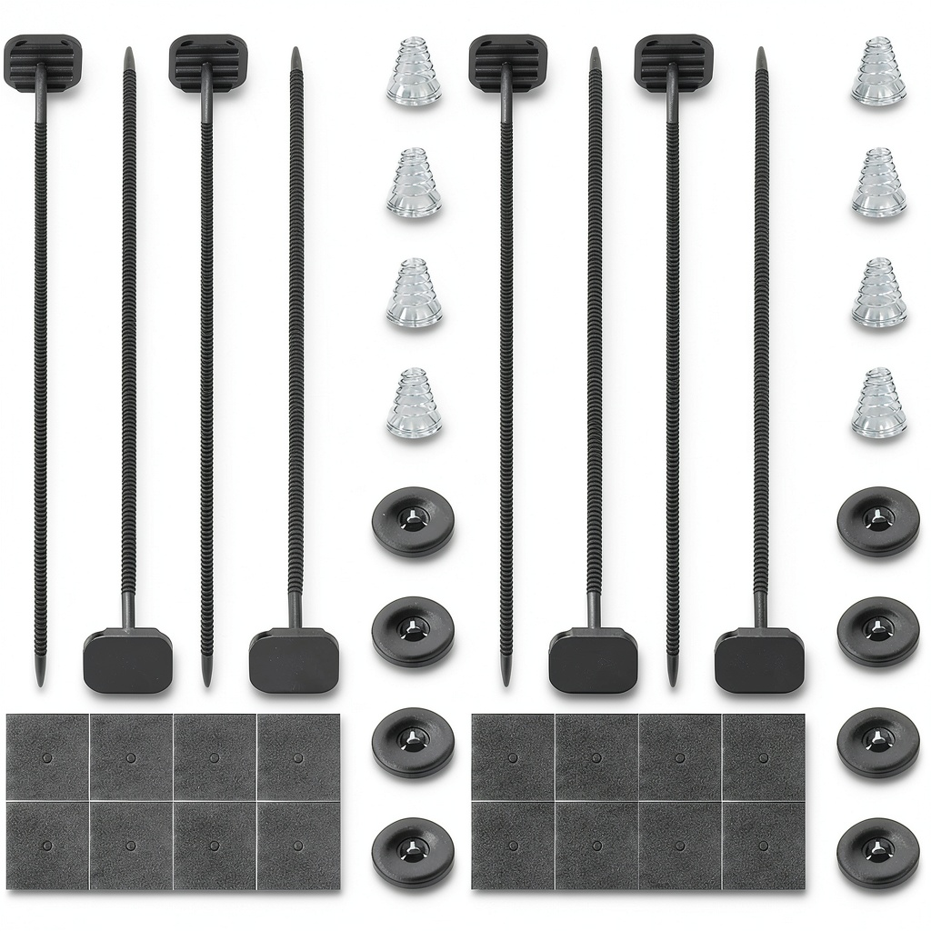 Installing Mellbree fan mounting kit on a vehicle radiator