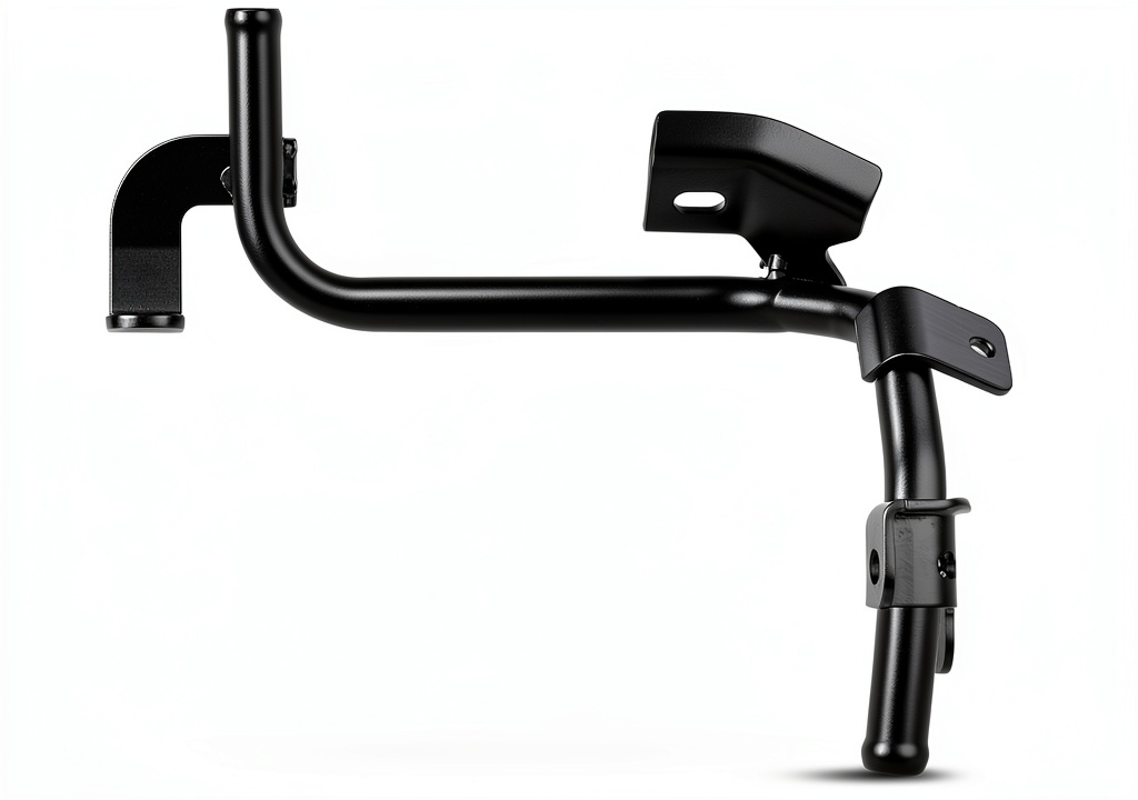 A-Premium oil cooler inlet pipe installed on a Nissan engine