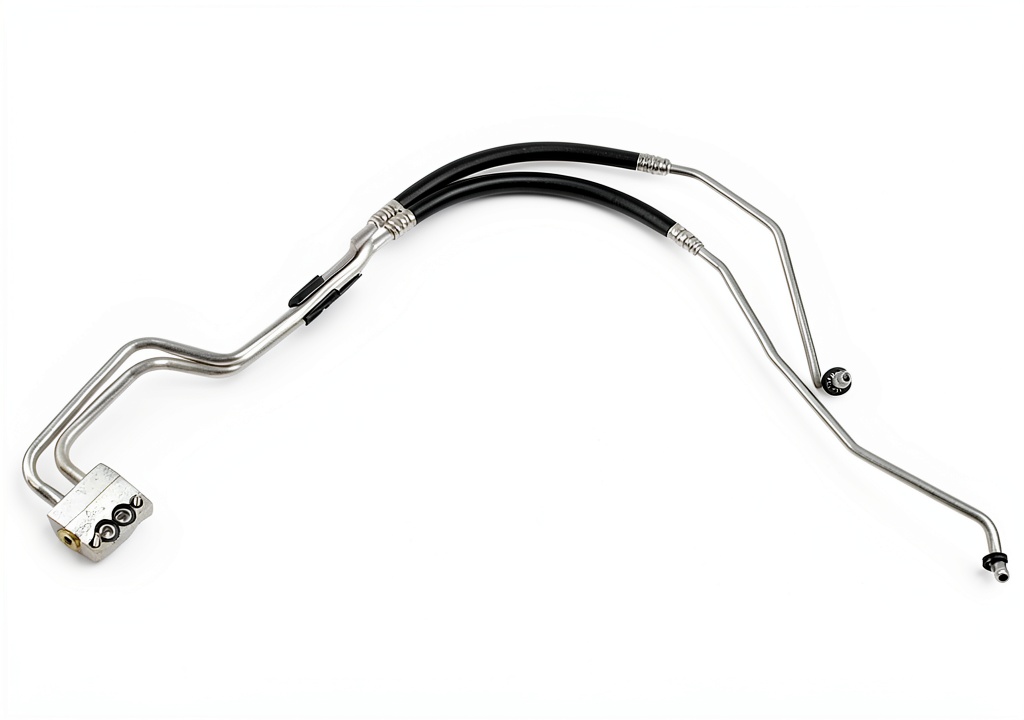 Dorman engine oil cooler hose installed under a vehicle hood