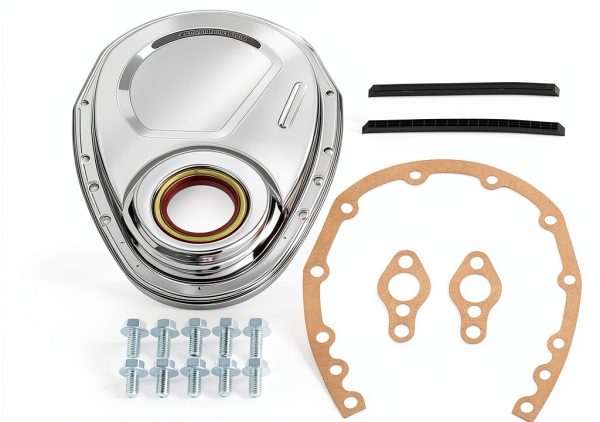 Timing Chain Cover Gasket Seal Bolts Kit QBselecar Chevy Small Block-0